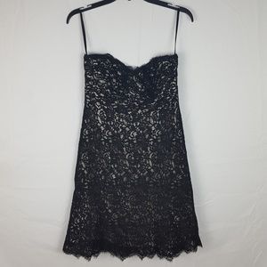 White House Black Market Sun Dress Black Lace